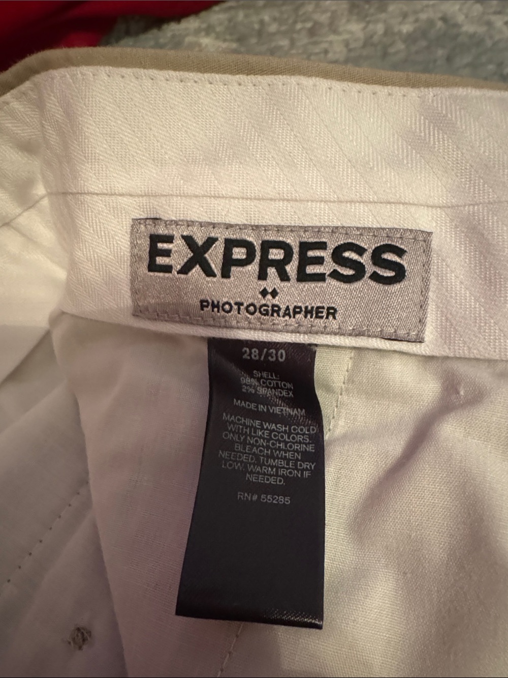 Express White Photographer Button-Down Shirt